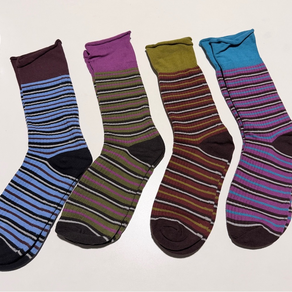 Made is Japan: Colorful Striped Women Socks Set